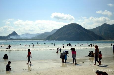 Playa Selong Belanak en Lombok, Indonesia