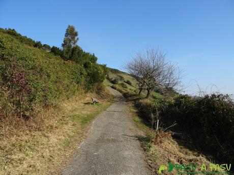 Ruta de las Cercanías del Cielo PR AS-197 y Viesca Redonda desde Vega de Sariego Pista de la ruta de las cercanías del Cielo