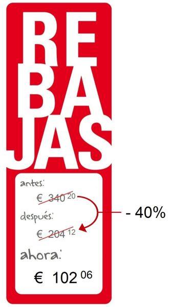 Segundas rebajas… ¡Qué ganga! ¿O no tanto? – Porcentajes encadenados