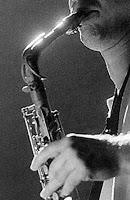 Fotografía del músico de Jazz John Zorn. Imagen de wikipedia.https://commons.wikimedia.org/wiki/File:Zornj.jpg