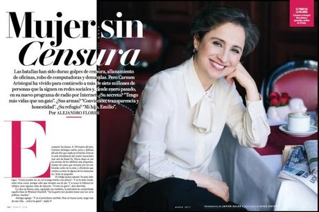 Carmen Aristegui en Vanity Fair