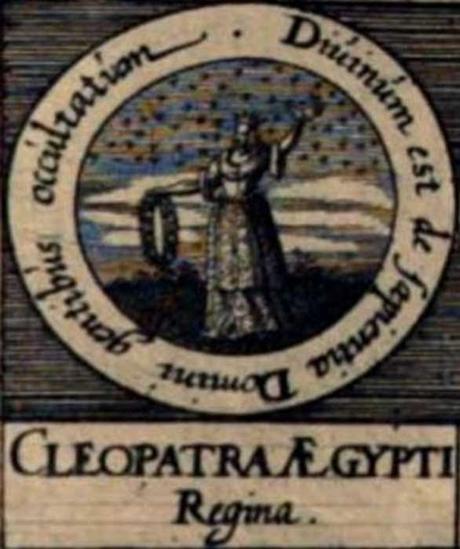 Imaginativa ilustración de Cleopatra la Alquimista en los «Sellos de los Filósofos» de la obra de Johann Daniel Mylius «Basilica philosophica» (1618).