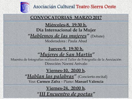 La mujer protagonista de los actos convocados por Teatro Sierra Oeste