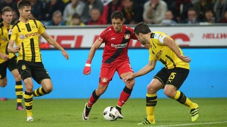 Dortmund goleo 6-2 al Leverkusen , Chicharito inicio en la banca