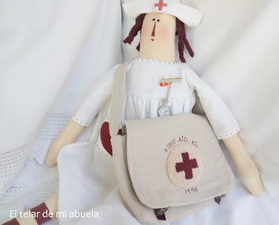 LILI enfermera, diseño Twinkle Patchwork, poco Londres.