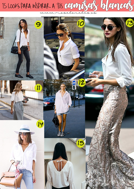 15 LOOKS CON CAMISA BLANCA QUE NO TE PUEDES PERDER