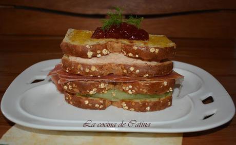 Club sándwich de foie gras