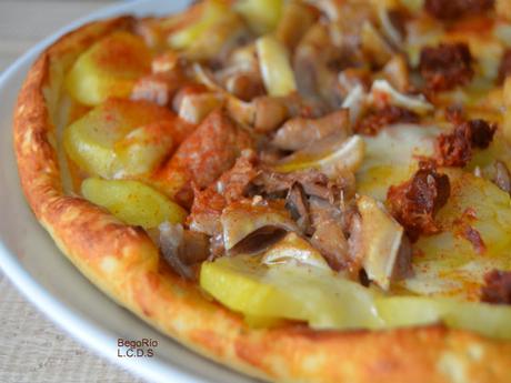 Pizza de cocido (reciclaje)