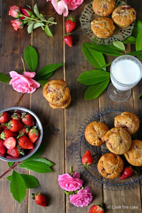 strawberry-white-chocolate-muffins, muffins-de-fresas-y-chocolate-blanco