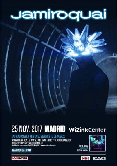 Jamiroquai actuará en Madrid el 25 de noviembre Concierto de Jamiroquai en Madrid