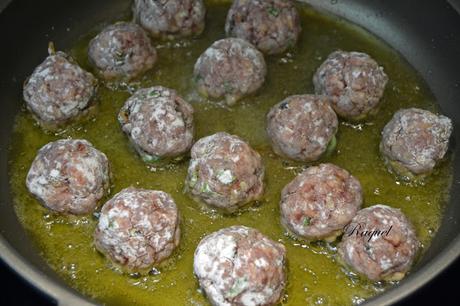 Albóndigas con camagrocs Albóndigas con camagrocs