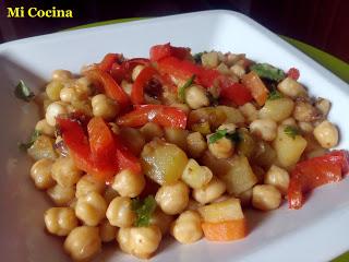 MASALA DE GARBANZOS Y VERDURAS