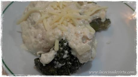 Brocoli con salsa de queso