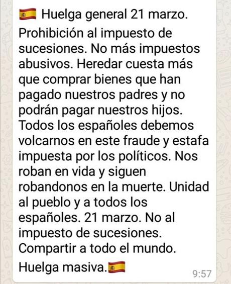 A las barricadas cívicas contra el abuso opresor del Impuesto de Sucesiones