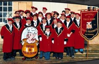 Manos de cerdo de carnaval y su pariente francesa.