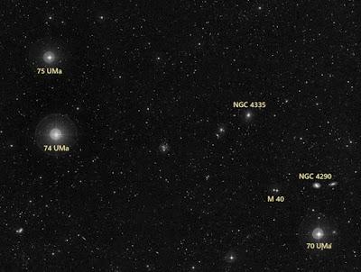 M 40, una estrella doble en el catálogo Messier