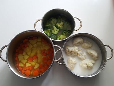 PASTEL DE VERDURAS: COLIFLOR, BRÓCOLI Y ZANAHORIA