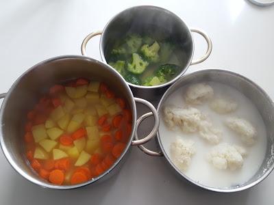 PASTEL DE VERDURAS: COLIFLOR, BRÓCOLI Y ZANAHORIA