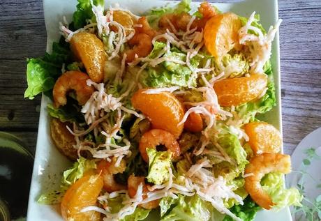 Ensalada con mandarina