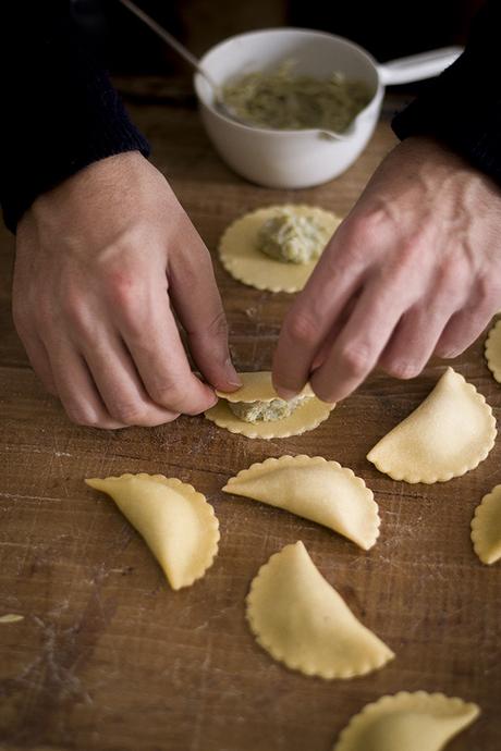 RAVIOLI DE ALCACHOFA CON GREMOLATA