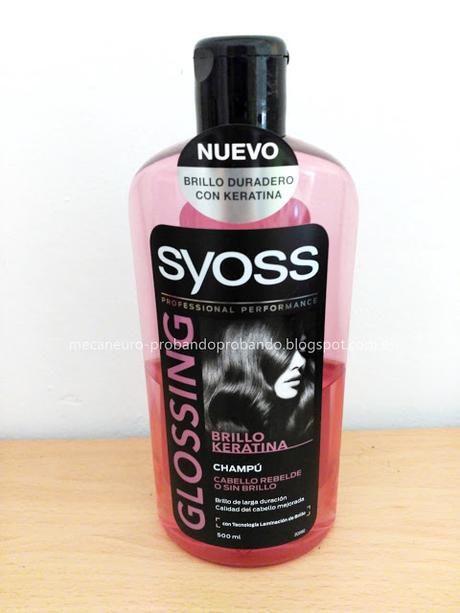 CHAMPÚ SYOSS GLOSSING BRILLO KERATINA