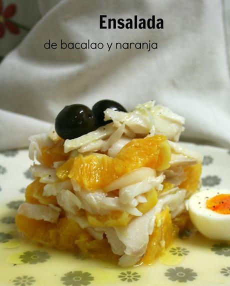 Ensalada de bacalao y naranja