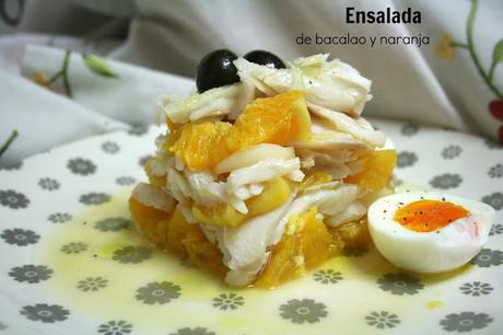 Ensalada de bacalao y naranja  