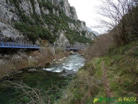 Ruta a la Pica de Peñamellera: Segundo puente tras Niserias