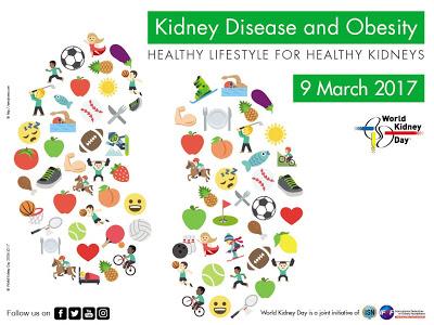 Día Mundial del Riñón 2017: OBESIDAD Y ENFERMEDAD RENAL Día Mundial del Riñón 2017: OBESIDAD Y ENFERMEDAD RENAL