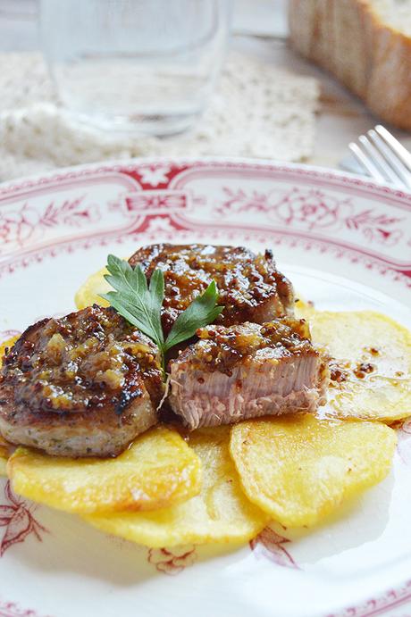 Solomillo con miel y mostaza Solomillo con miel y mostaza