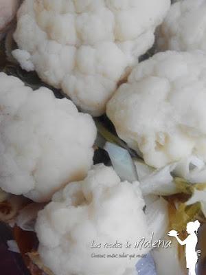 Coliflor con salsa bechamel 