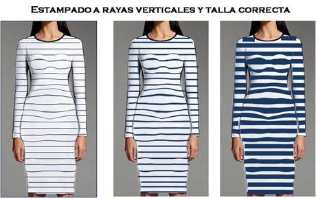 Cuidado con la talla que elegimos Entender el estampado a rayas