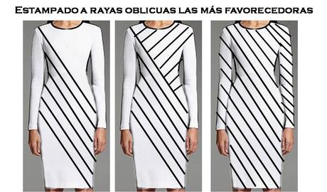 Las rayas oblicuas son las que más se adaptan Entender el estampado a rayas