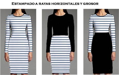 Rayas horizontales de grosor medio y prendas lisas Entender el estampado a rayas