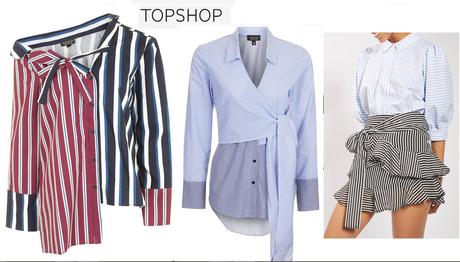 Top Shop ha sido de los que más se han arriesgado a la hora de combinar rayas en una misma prenda Entender el estampado a rayas