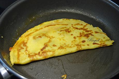 Creps de sobrasada y queso gran padano Creps de sobrasada y queso gran padano