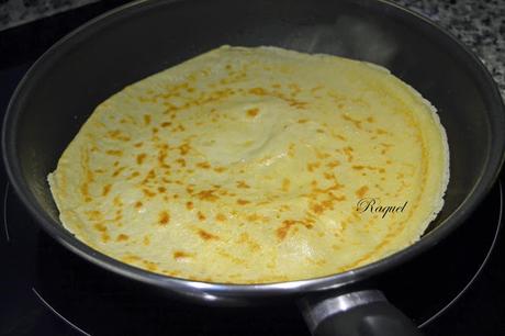 Creps de sobrasada y queso gran padano Creps de sobrasada y queso gran padano