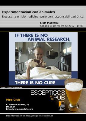 Escépticos en el pub: Experimentación con animales. Escépticos en el pub: Experimentación con animales.