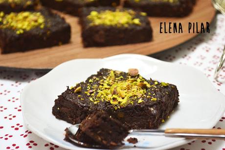 Brownies de chocolate y calabaza, sin azúcar, sin huevo y sin lácteos Brownies de chocolate y calabaza, sin azúcar, sin huevo y sin lácteos