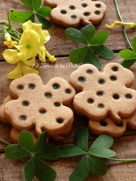 Galletas Lunares de Té Matcha San Patricio'17