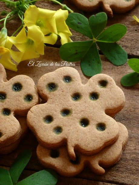 Galletas Lunares de Té Matcha San Patricio'17