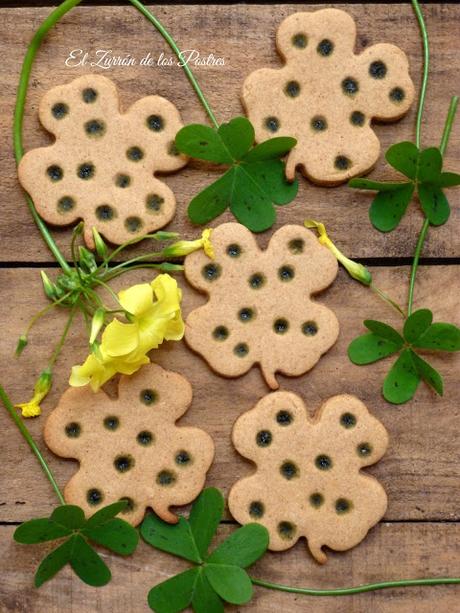 Galletas Lunares de Té Matcha San Patricio'17