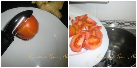Dip de tomate con nueces y jengibre