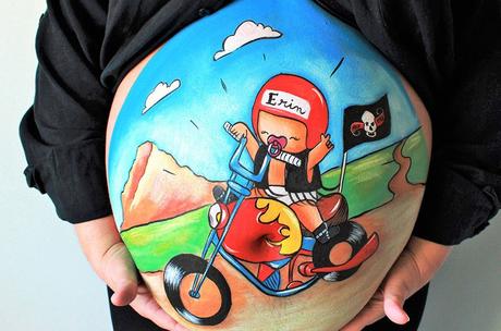 Pinta tu barriga de embarazada: belly painting