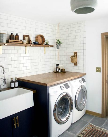 Antes y después de un cuarto de lavado multiusos Antes y después de un cuarto de lavado multiusos