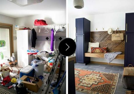 Antes y después de un cuarto de lavado multiusos Antes y después de un cuarto de lavado multiusos