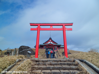 templo del mirador al monte Fuji
