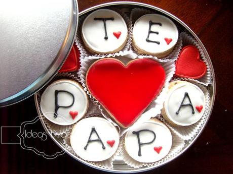 MANUALIDADES PARA EL DÍA DEL PADRE: ¡¡QUE NO SE QUEDE SIN REGALO!! Resultado de imagen de galletas i love papa