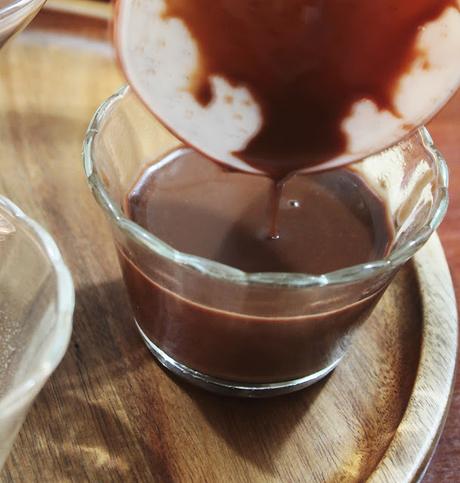 Panna Cotta de Chocolate con Praliné