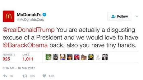 Hackean McDonald’s para enviarle mensaje a Donald Trump Hackean McDonald’s para enviarle mensaje a Donald Trump